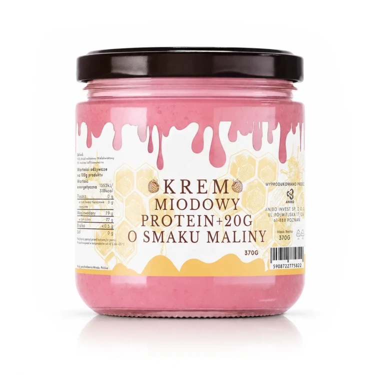 krem miodowy protein o smaku maliny PROTEIN.webp
